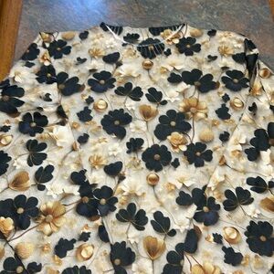 Flower long sleeve top light weight